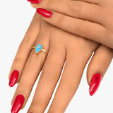 Bague Turquoise Martine (Petit modèle)