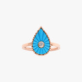 Bague Turquoise Martine (Grand modèle)