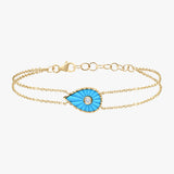 Bracelet Turquoise Martine (Grand modèle)